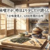 今日の味噌汁が、昨日より少しだけ誇らしくなる話——うま味発見と、1200年間の台所