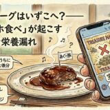 ハンバーグはいずこへ？——「スマホ食べ」が起こす深刻な栄養漏れ