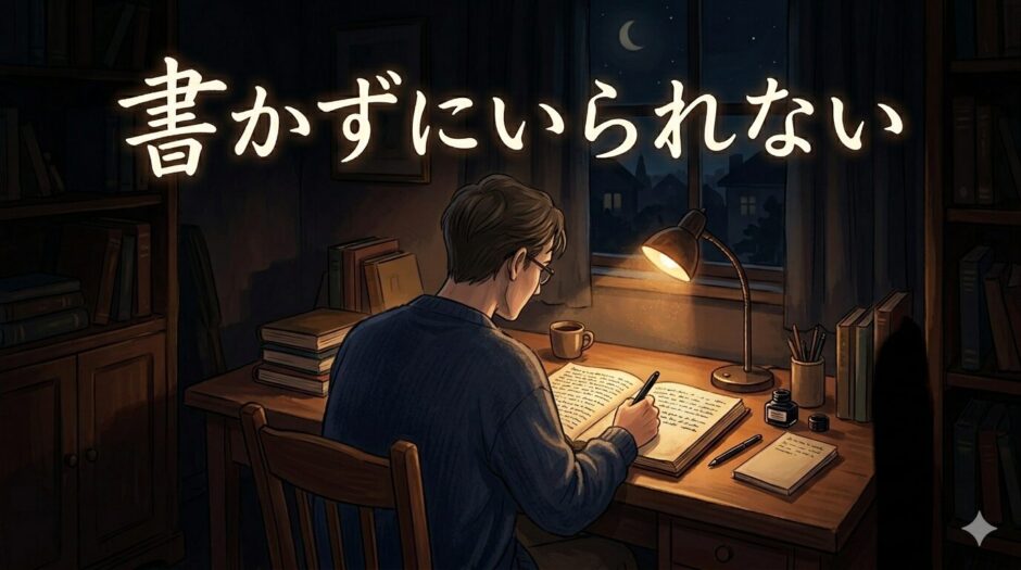 書く男
