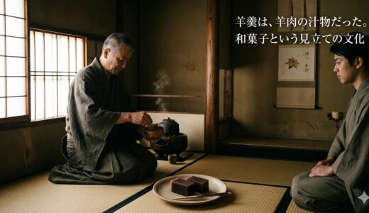 羊羹は、羊肉の汁物だった。——和菓子という見立ての文化