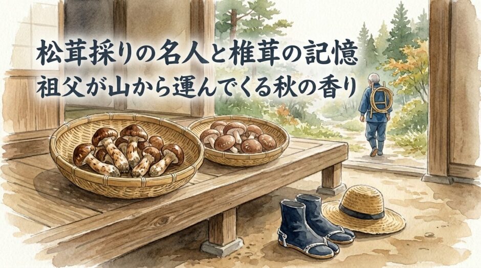 松茸と椎茸と祖父