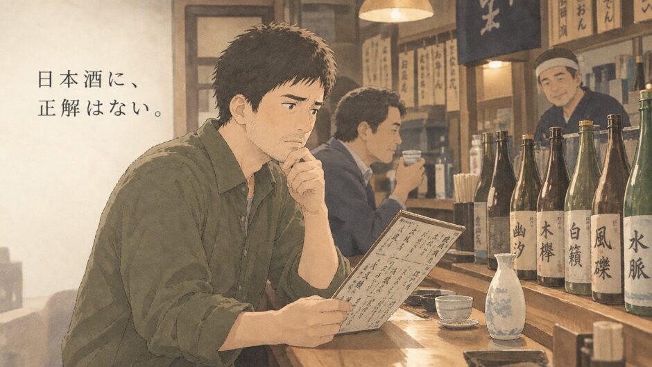 居酒屋で日本酒を頼む