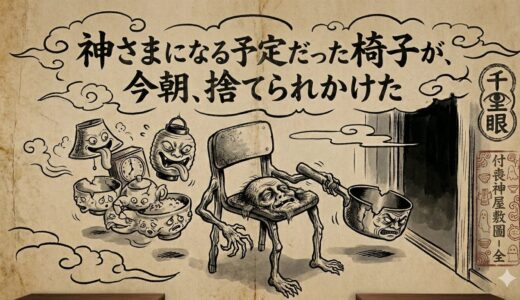 神さまになる予定だった椅子が、今朝、捨てられかけた