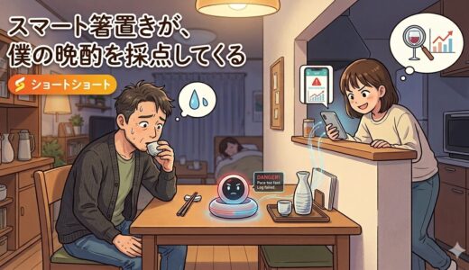 スマート箸置きが、僕の晩酌を採点してくる（ショートショート）