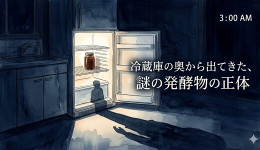 深夜三時、冷蔵庫の奥の異界で、忘れ物が発酵していた