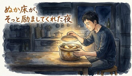 ぬか床が、そっと励ましてくれた夜