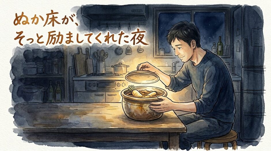 ぬか床と男性