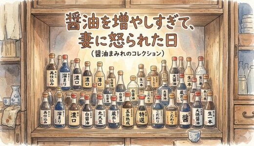 醤油を増やしすぎて、妻に怒られた日