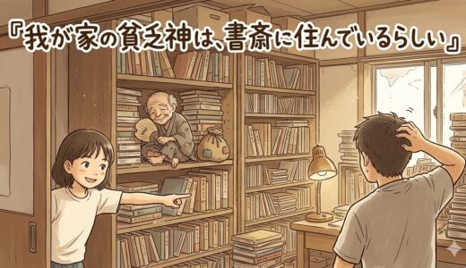 我が家の貧乏神は、書斎に住んでいる