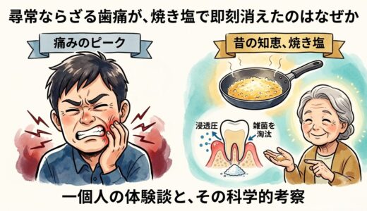 尋常ならざる歯痛が、焼き塩で即刻消えたのはなぜか