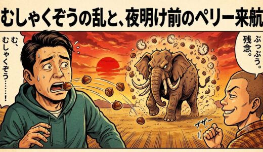 無尺象の乱と、夜明け前のペリー来航