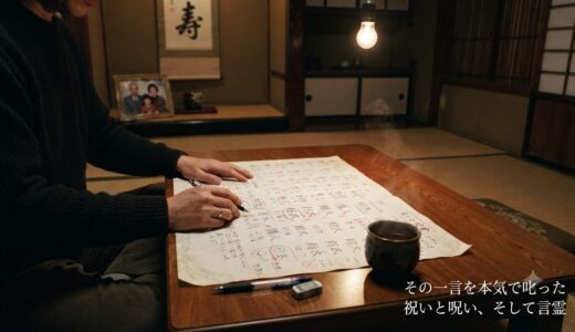 その一言を本気で叱った——祝いと呪い、言霊