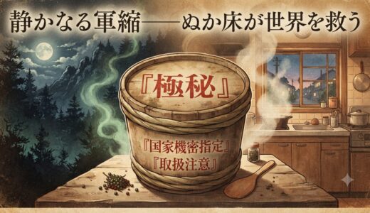 静かなる軍縮——ぬか床が世界を救う（短編小説）
