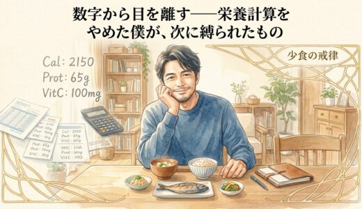 数字から目を離す——栄養計算をやめた僕が、次に縛られたもの