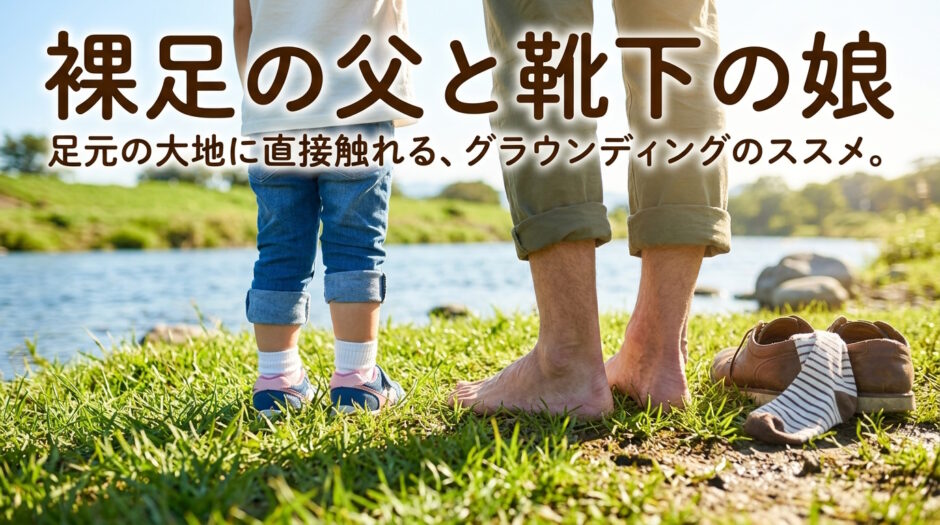 グラウンディングする父と娘