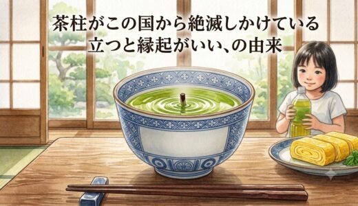 茶柱がこの国から絶滅しかけている——立つと縁起がいい、の由来
