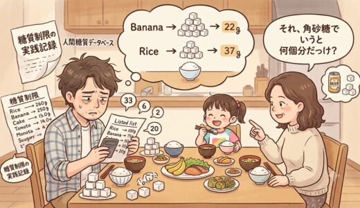 角砂糖に換算する男は、食卓で嫌われる——糖質制限の実践記録
